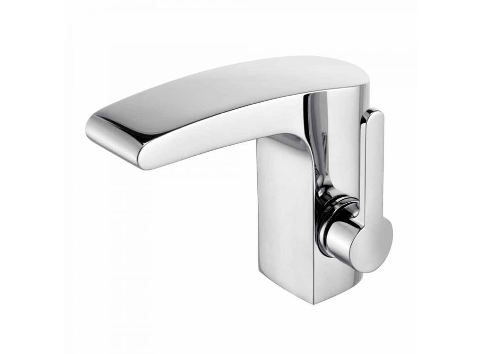 Modernes Design Einhebelmischer für Bad Waschbecken Chrom Finish - Gonzo Viadurini