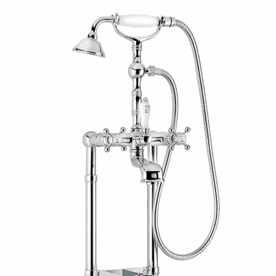 Klassischer Messing-Badewannenmischer Made in Italy - Eripio Viadurini