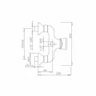 Design Mixer für Außendusche aus Messing Made in Italy - Neno Viadurini