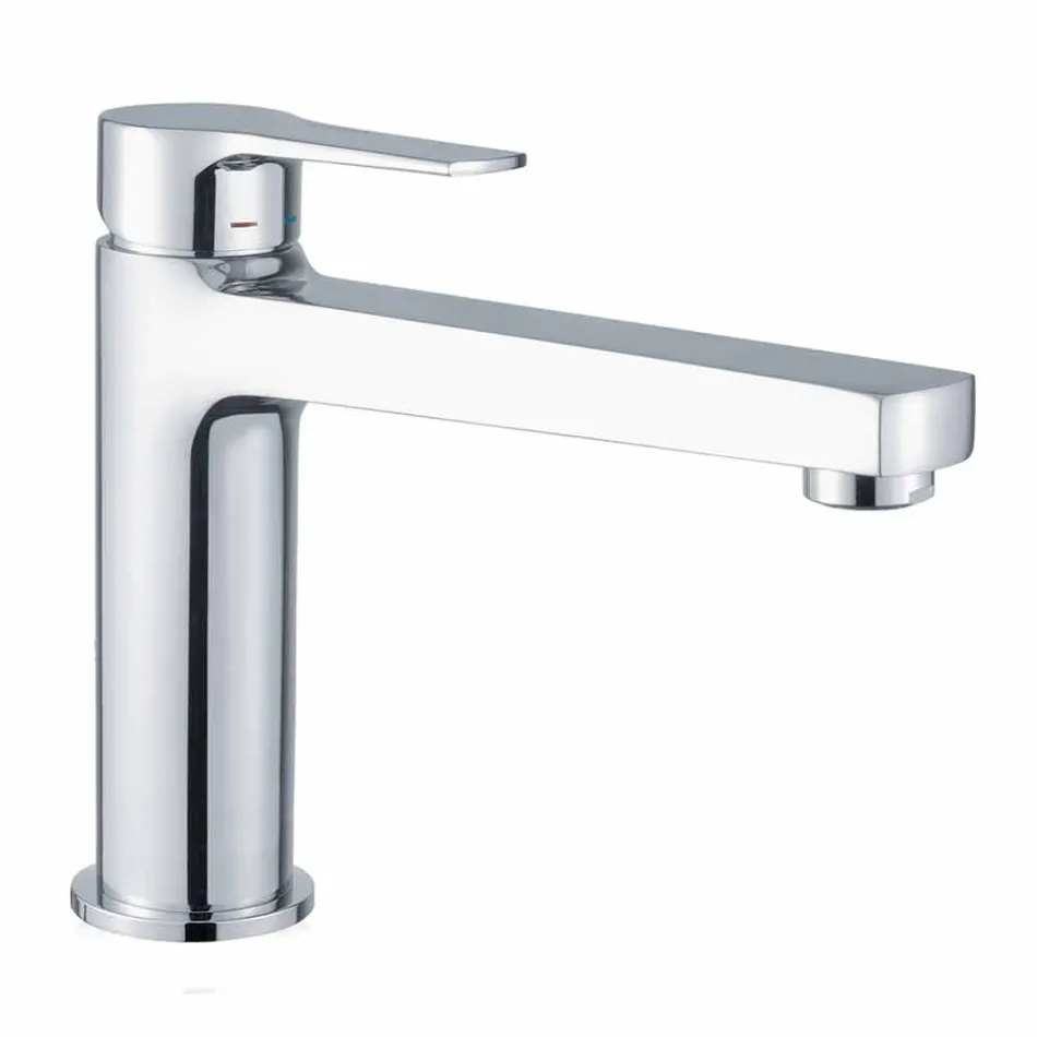 Waschbeckenmischer mit Messingablauf Made in Italy - Sindra Viadurini