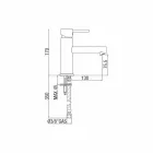 Moderner Waschbeckenmischer aus Chrom-Messing Hergestellt in Italien - Ermia Viadurini