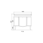 Schrank mit zwei Türen und glänzend lackiertem Korb, hergestellt in Italien – Candy Viadurini