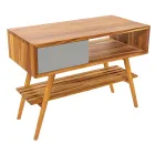 Reclaimed Teak Grey Badezimmerschrank mit grauer Schublade - Benoit Viadurini