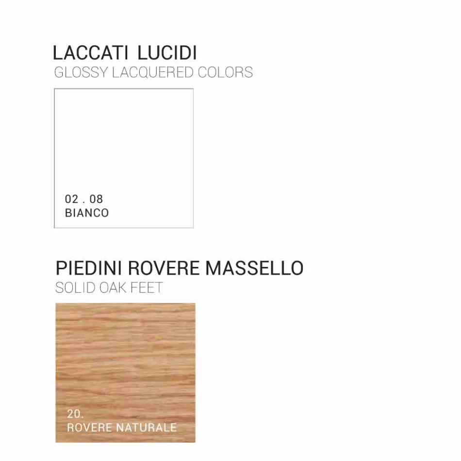 Moderner Badezimmerschrank mit 3 Schubladen in Amber lackiertem Holz, hergestellt in Italien Viadurini