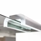 Moderner abgehängter Badezimmerschrank mit Waschbeckenregal und Designspiegel - Michele Viadurini