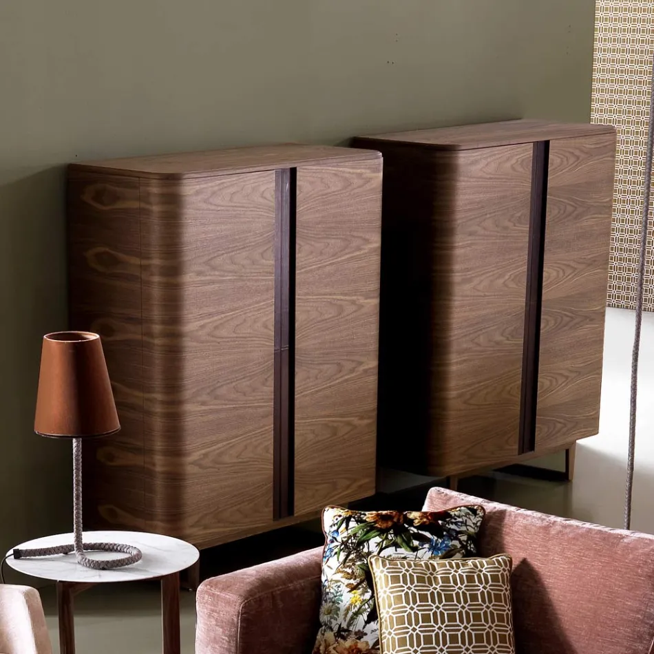 Design Barmöbel aus Massivholz mit 2 Türen Grilli York in Italien hergestellt  Viadurini