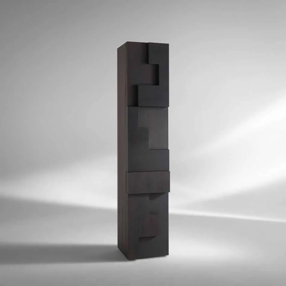 Kabinett Säule aus gebürstetem Lärche Azalea Viadurini