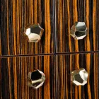 Moderner Schrank mit 4 Türen aus glänzendem Ebenholz Ada Viadurini