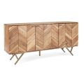 Sideboard aus Akazienholz 3 Türen Ethnisches Design Homemotion - Carla
