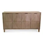 Innenschrank mit 4 Türen mit MDF-Furnier und Tannenbeinen - Tempesta Viadurini