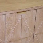 Innenschrank mit 4 Türen mit MDF-Furnier und Tannenbeinen - Tempesta Viadurini