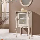 Klassische Wohnzimmermöbel mit 1 Glas- oder Holztür Made in Italy - London Viadurini