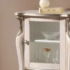 Klassische Wohnzimmermöbel mit 1 Glas- oder Holztür Made in Italy - London Viadurini