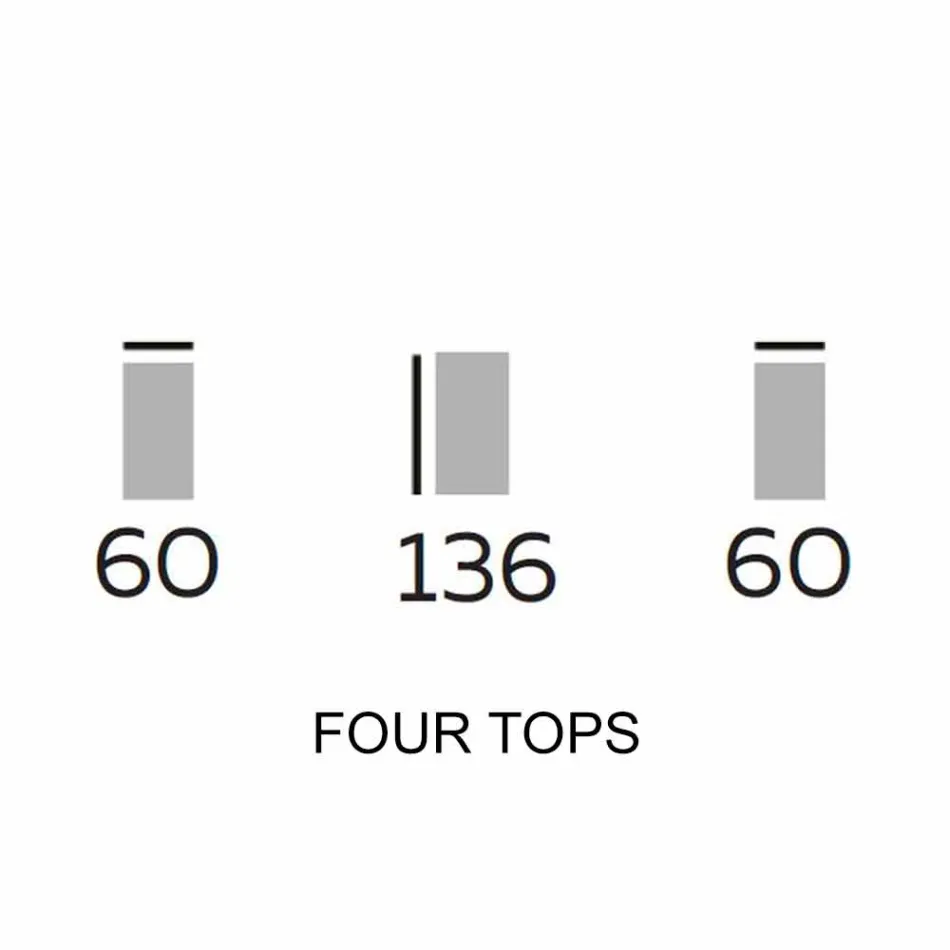 Design Möbel aus Holz mit runden Regalen in Gres Made in Italy - Aspide Viadurini