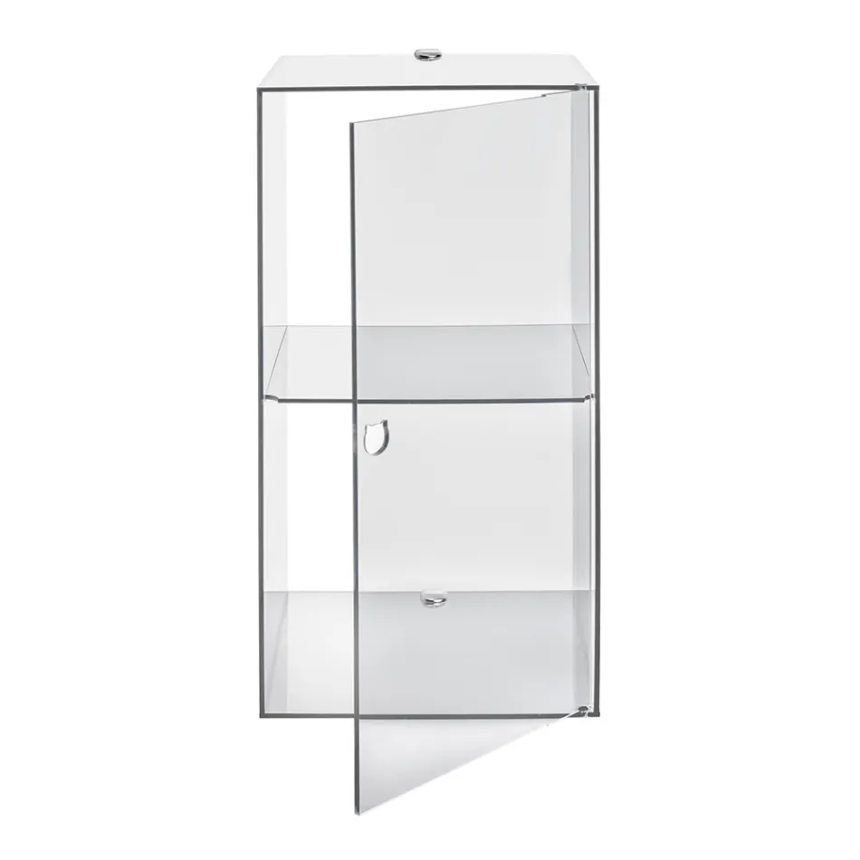 Wandmontierter Badezimmerschrank aus Plexiglas in 4 Farben, hergestellt in Italien - Ligea Viadurini