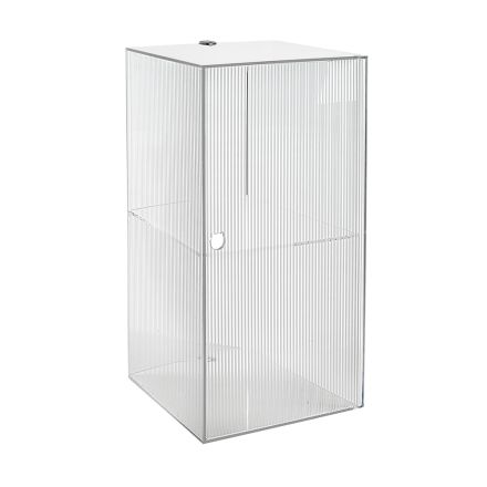 Wandmontierter Badezimmerschrank aus Plexiglas in 4 Farben, hergestellt in Italien - Ligea Viadurini