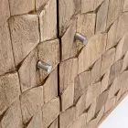 Möbel-Sideboard im Sheesham-Holz-Design mit 4 Türen Homemotion - Fregene Viadurini