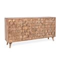 Design Sideboard aus Sheeshamholz mit 4 Türen Homemotion - Fregene
