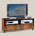 Klassischer TV-Ständer aus luxuriösem Walnussholz Made in Italy - Prince