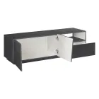 TV-Schrank mit 2 Türen, einer Schublade und einem offenen Fach Made in Italy - Popilio Viadurini