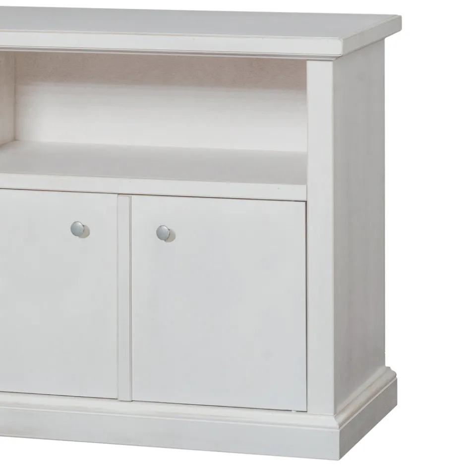 TV-Ständer mit offenem Fach und 2 Türen Made in Italy - Alpan Viadurini