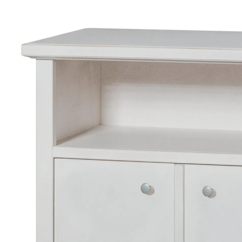 TV-Ständer mit offenem Fach und 2 Türen Made in Italy - Alpan Viadurini