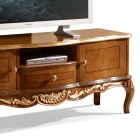 TV-Schrank aus Holz mit Beinen im klassischen Stil Made in Italy - Chantilly Viadurini