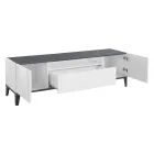 Mobiler Fernseher aus Melamin 2 Zimmer und 1 Schublade Made in Italy - Florentino Viadurini