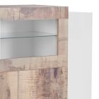 Wohnzimmervitrine aus nachhaltigem Holz 3 Ausführungen - Terenzio Viadurini