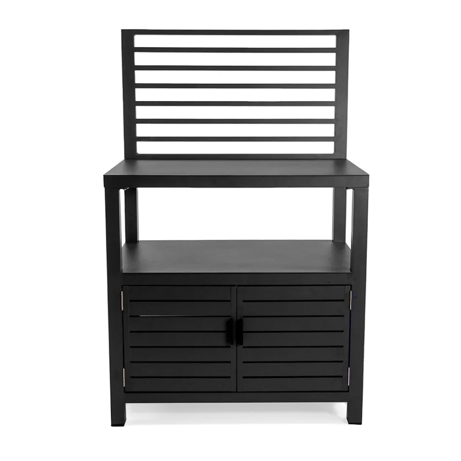 Outdoor-Schrank aus Aluminium mit 2 Türen - Kamera Viadurini