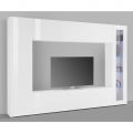 Wohnzimmermöbel TV-Ständer aus glänzend weißem Holz 3 Kompositionen - Fabienne