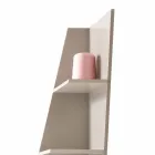 My Home Esquina Design Eck Bücherregal MDF lackiert H220cm made in Italy Viadurini