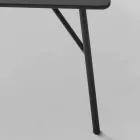 Mein Home Mek Couchtisch MDF anthrazitgrau Design L79xH39cm aus Italien Viadurini