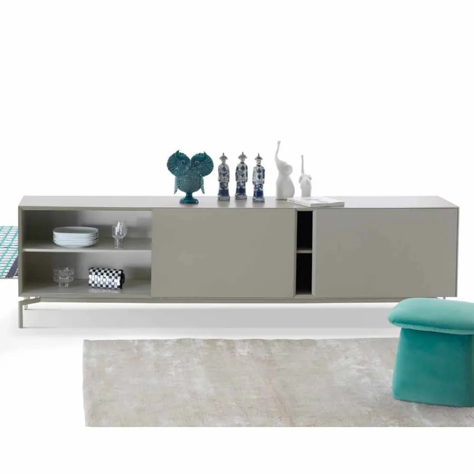 My Home Mirage Design Sideboard aus lackiertem MDF H71xL210cm hergestellt in Italien Viadurini