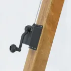 Outdoor-Regenschirm aus Holz und Ecru-Polyester 3x4, Homemotion – Passmore Viadurini