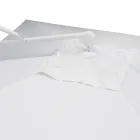 Sonnenschirm aus Polyester mit weißer Aluminiumstruktur - Zinica Viadurini