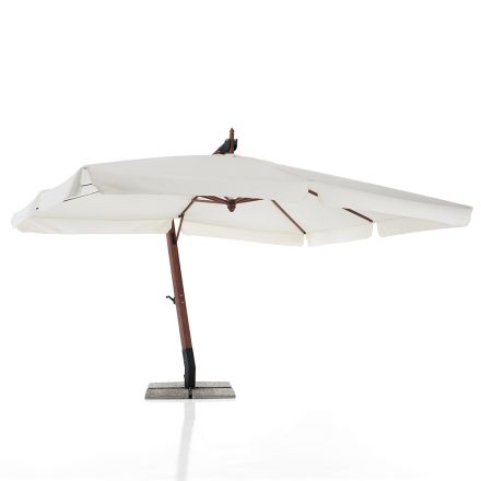 Regenschirm aus Massivholz mit PVC-beschichtetem Polyesterdach – Devoir Viadurini