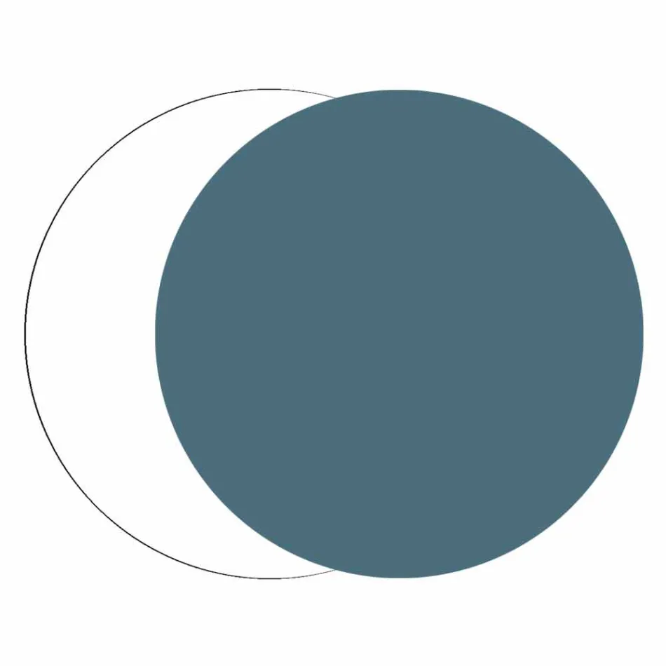 Große Wanduhr aus farbigem Holz Sechseckiges modernes Design - Nidodape Viadurini