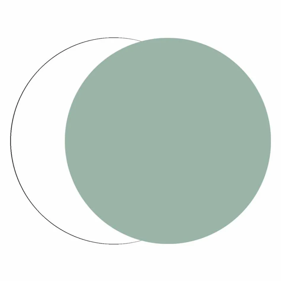 Große Wanduhr aus farbigem Holz Sechseckiges modernes Design - Nidodape Viadurini