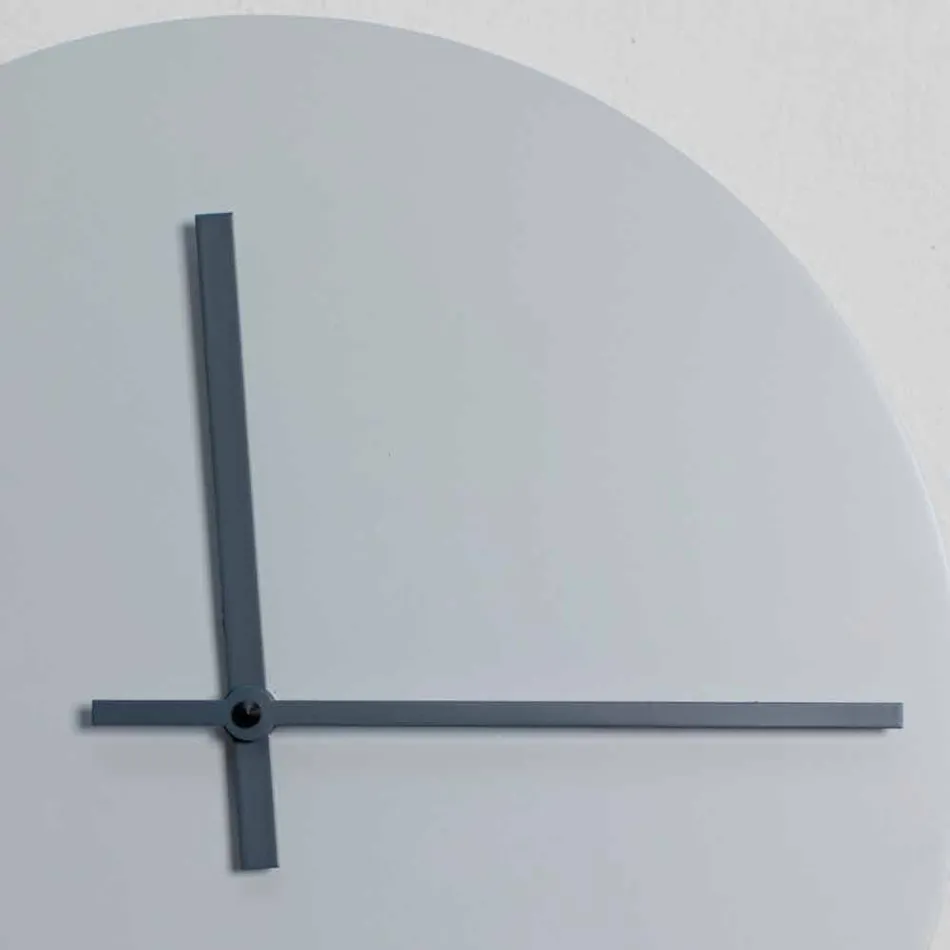 Runde Wanduhr von modernem Design Grau und Blau Made in Italy - Umbriel Viadurini