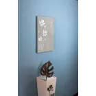 Rechteckige Wanduhr im Braun- und Plexiglas-Design - Silene Viadurini