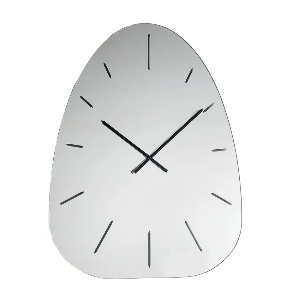 Claudia Spiegelglas-Wanduhr mit lasergravierten Zahlen Viadurini