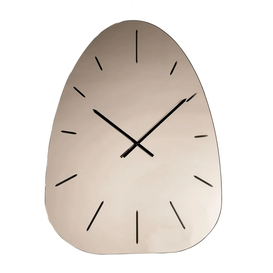 Claudia Spiegelglas-Wanduhr mit lasergravierten Zahlen Viadurini