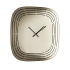 Cesira Spiegelglas-Wanduhr mit Lasergravuren, hergestellt in Italien Viadurini