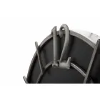 Runde Wanduhr im modernen Design aus Eisen und MDF - Hope Viadurini