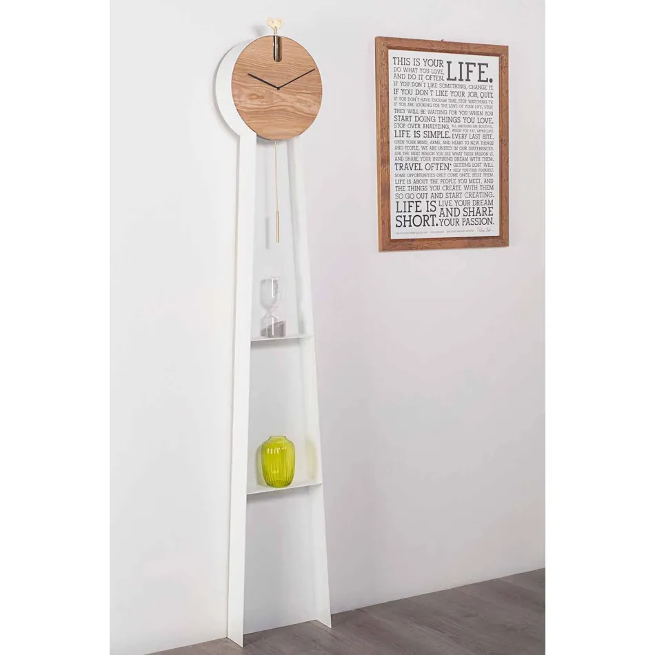 Design Pendeluhr mit Stahlkonstruktion Made in Italy - Pendolino Viadurini