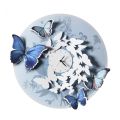 Uhr mit Schmetterlingsdekoration in verschiedenen Ausführungen, hergestellt in Italien – Manschettenknöpfe