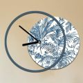 Uhr mit hölzerner und bedruckter Platte, hergestellt in Italien – Malawi