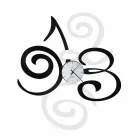 Design Wanduhr aus farbigem Eisen Made in Italy - Fiordaliso Viadurini