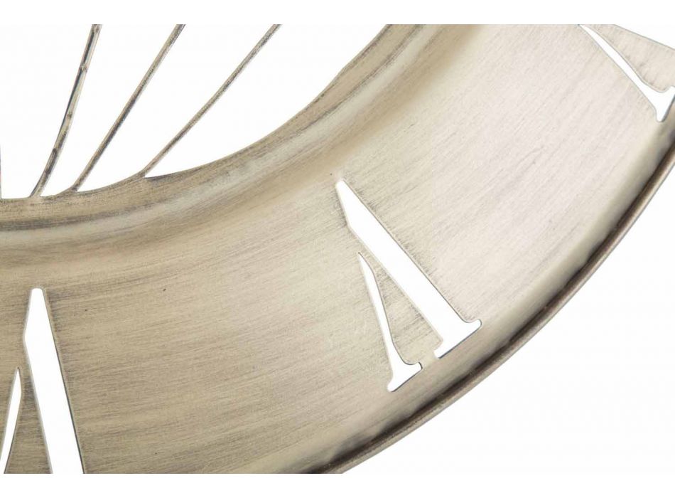 Wanduhr Durchmesser 63 cm modernes Design aus Eisen - Telma Viadurini
